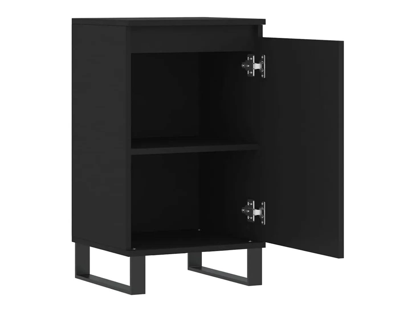 Aparadores 2 piezas negro 40x35x70 cm madera de ingeniería