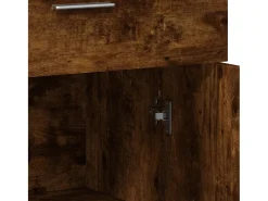 Aparadores 2 piezas roble ahumado 60x30x84 cm madera de ingeniería