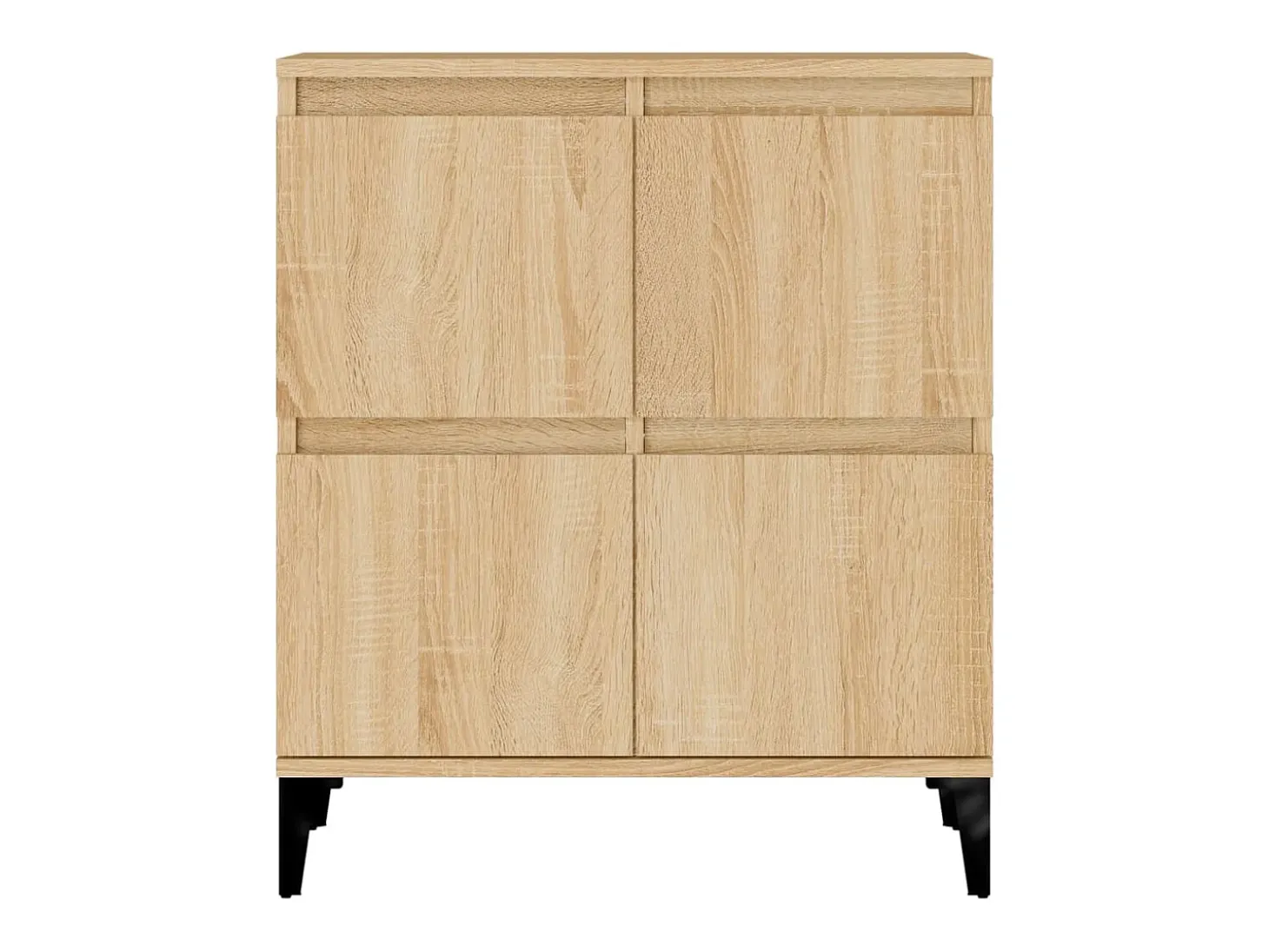 Aparadores 2 piezas roble sonoma 60x35x70 cm madera de ingeniería