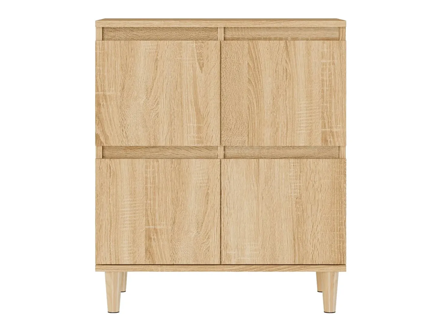 Aparadores 2 piezas roble sonoma 60x35x70 cm madera de ingeniería