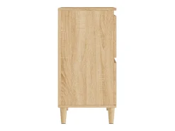 Aparadores 2 piezas roble sonoma 60x35x70 cm madera de ingeniería