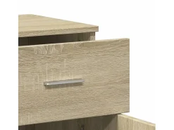 Aparadores 2 piezas roble sonoma 79x38x80 cm madera de ingeniería