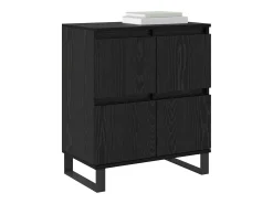 Aparadores 2 piezas Roble negro 120 x 35 x 70 cm Madera de ingeniería