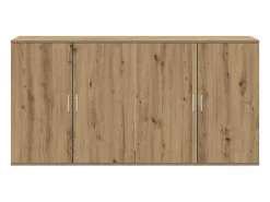 Aparadores 2 piezas Roble Artisan 79x38x80 cm Madera de ingeniería