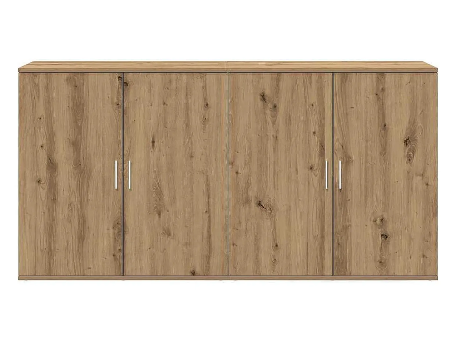 Aparadores 2 piezas Roble Artisan 79x38x80 cm Madera de ingeniería
