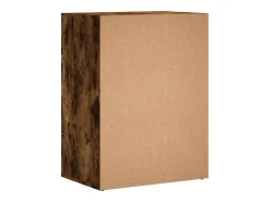 Aparadores 2 piezas roble ahumado 60x39x80 cm madera de ingeniería