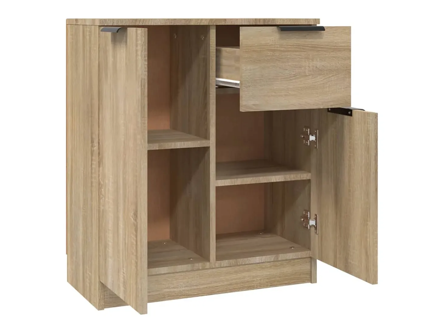 Aparadores 2 piezas Roble Sonoma 60x30x70 cm Madera de ingeniería