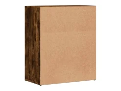 Aparadores 2 piezas roble ahumado 60x31x70 cm madera de ingeniería