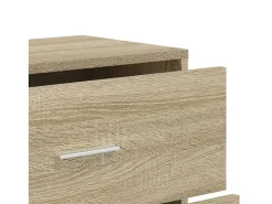 Aparadores 2 piezas roble sonoma 60x31x84 cm madera de ingeniería