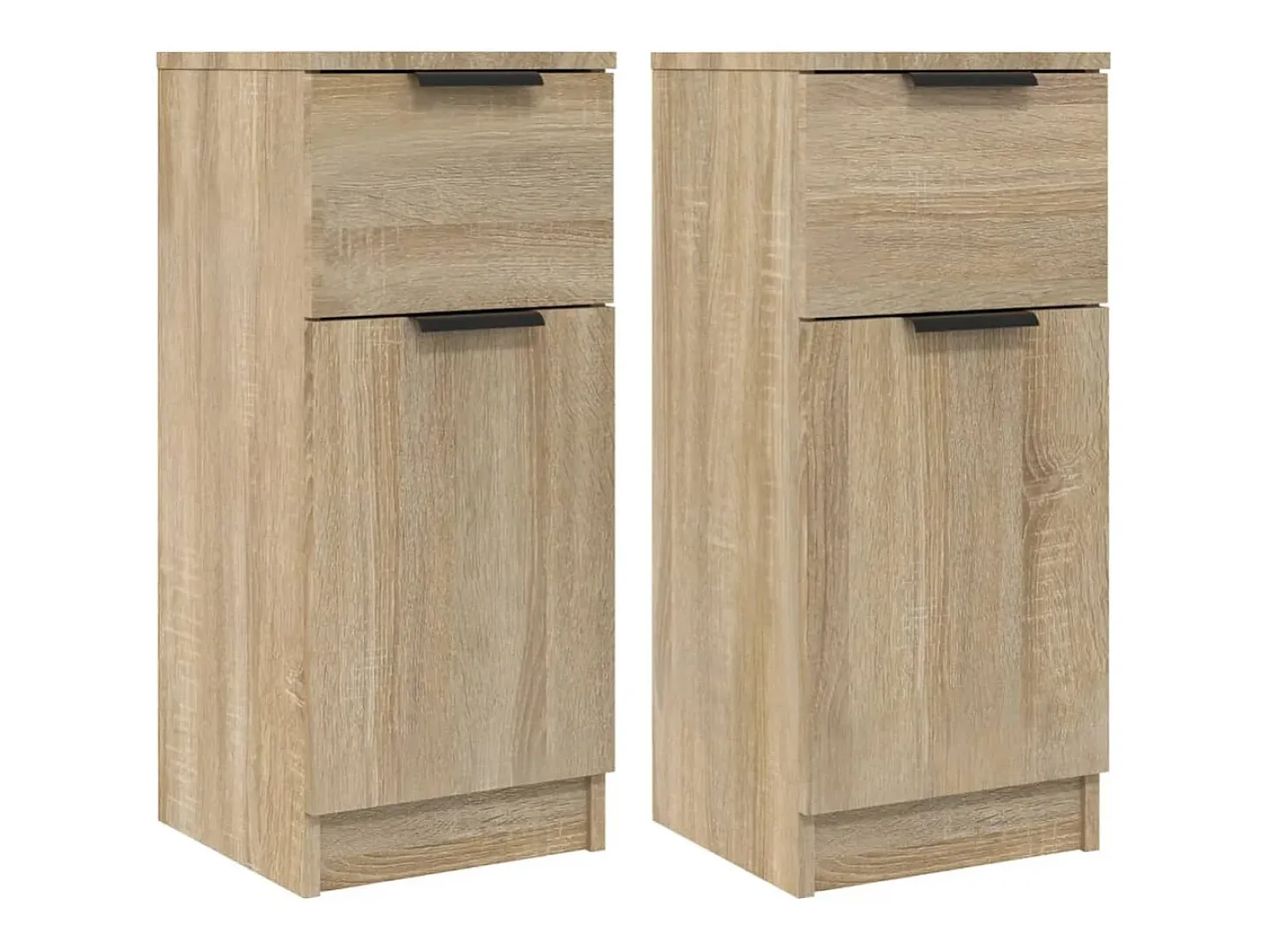 Aparadores 2 piezas Roble Sonoma 30x30x70 cm Madera de ingeniería