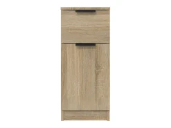 Aparadores 2 piezas Roble Sonoma 30x30x70 cm Madera de ingeniería