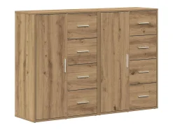 Aparadores 2 piezas Roble Artisan 60x31x84 cm Madera de ingeniería