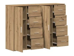 Aparadores 2 piezas Roble Artisan 60x31x84 cm Madera de ingeniería