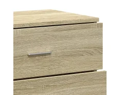 Aparadores 2 piezas roble sonoma 60x39x80 cm madera de ingeniería