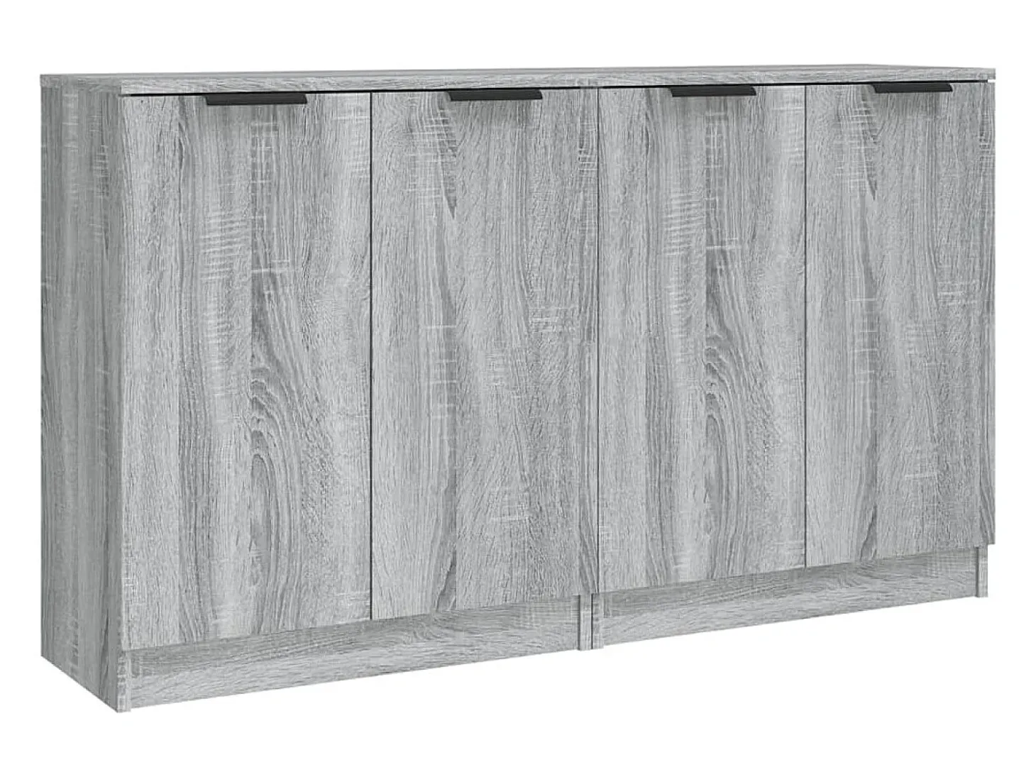 Aparadores 2 piezas Sonoma gris 60x30x70 cm Madera de ingeniería