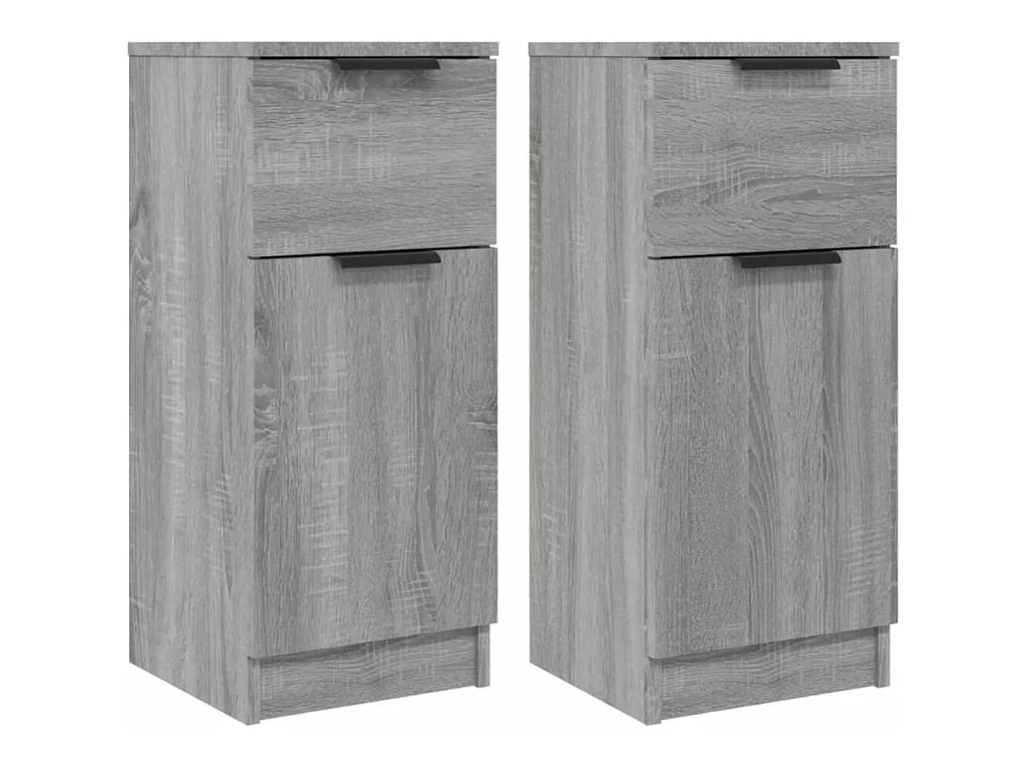 Aparadores 2 piezas Sonoma gris 30x30x70 cm Madera de ingeniería