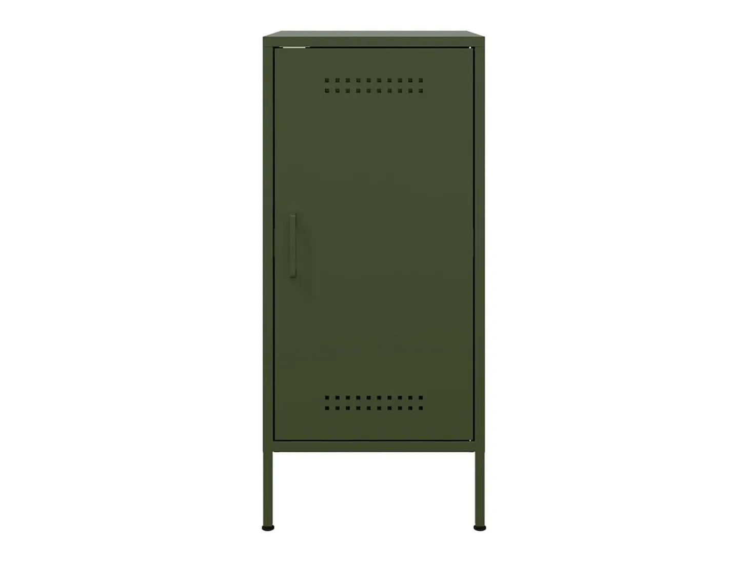Aparadores 2 piezas verde oliva 36x39x79 cm acero