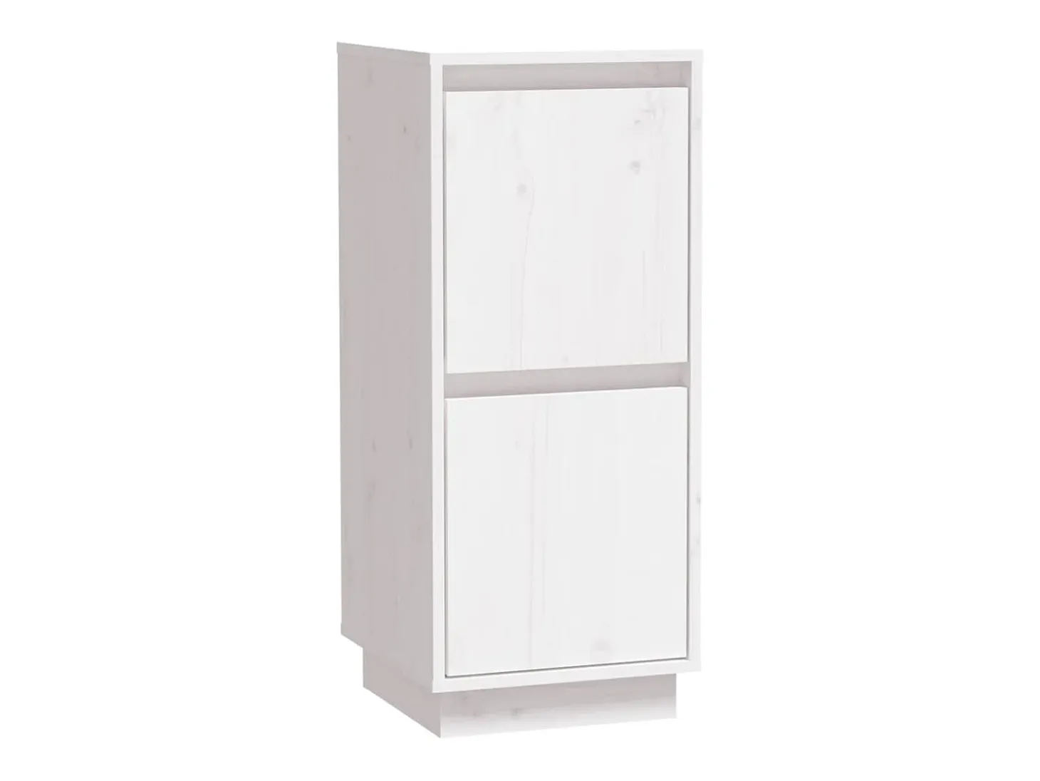 Aparadores 2 uds Blanco 31,5x34x75 cm Madera maciza de pino