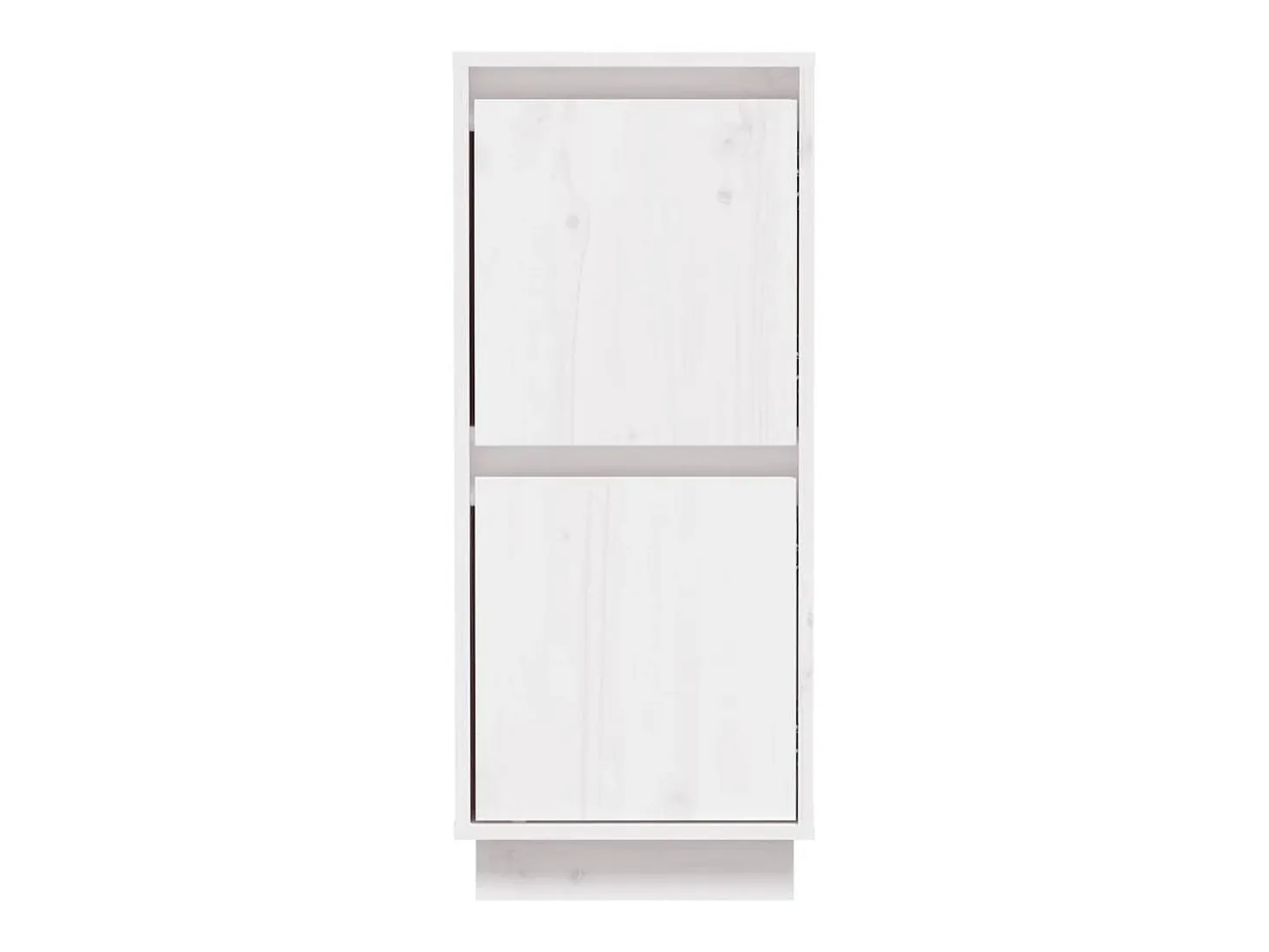 Aparadores 2 uds Blanco 31,5x34x75 cm Madera maciza de pino