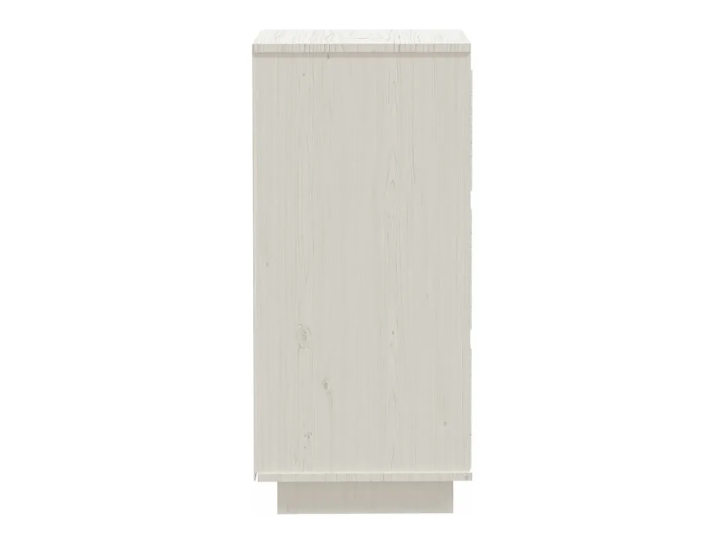 Aparadores 2 uds Blanco 32x34x75 cm Madera maciza de pino
