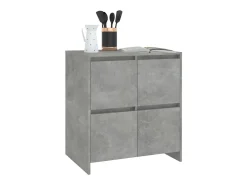 Aparadores 2 uds Gris Hormigón 70x41x75 cm Madera de ingeniería
