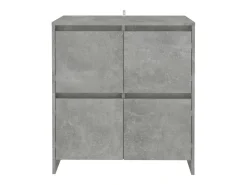 Aparadores 2 uds Gris Hormigón 70x41x75 cm Madera de ingeniería