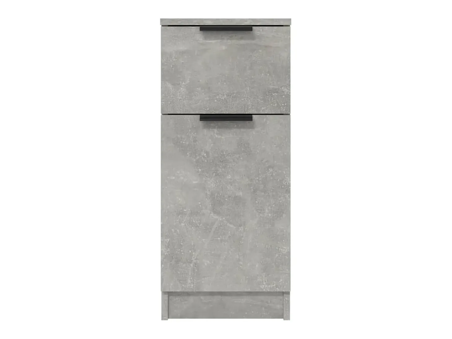 Aparadores 2 uds Gris hormigón 30x30x70 cm Madera de ingeniería