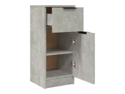 Aparadores 2 uds Gris hormigón 30x30x70 cm Madera de ingeniería