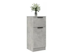 Aparadores 2 uds Gris hormigón 30x30x70 cm Madera de ingeniería