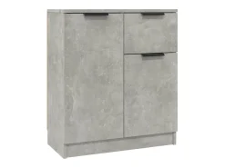 Aparadores 2 uds Gris Hormigón 60x30x70 cm Madera de ingeniería
