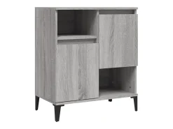 Aparadores 3 uds madera contrachapada gris Sonoma 60x35x70 cm ES91513