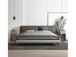 Aparadores 2 uds madera contrachapada gris Sonoma 30x30x70 cm