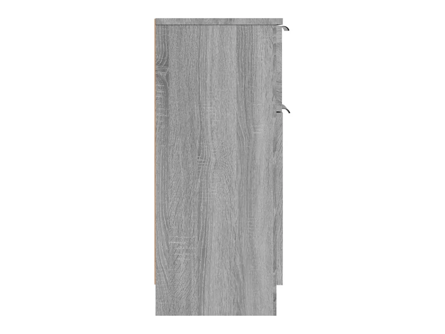 Aparadores 2 uds madera contrachapada gris Sonoma 30x30x70 cm