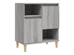 Aparadores 2 uds madera contrachapada gris Sonoma 60x35x70 cm ES91387