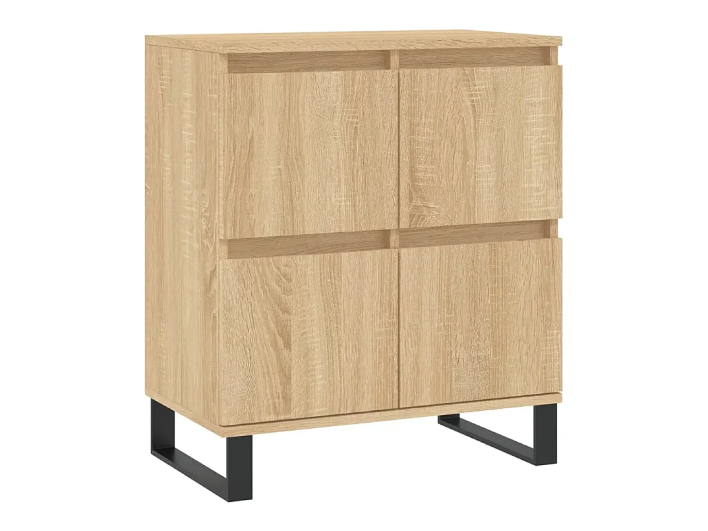 Aparadores 3 uds madera contrachapada color roble sonoma