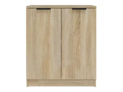 Aparadores 2 uds madera contrachapada roble Sonoma 60x30x70 cm ES21628