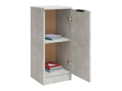 Aparadores 2 uds madera contrachapada gris hormigón 30x30x70 cm ES17075