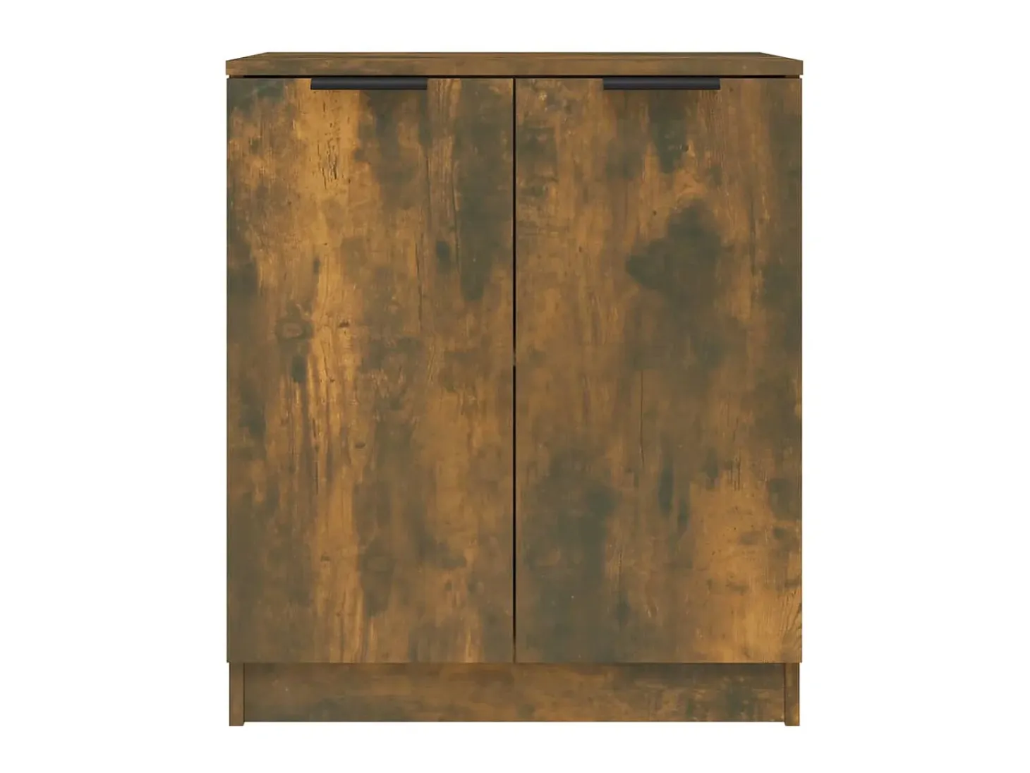 Aparadores 2 uds madera contrachapada roble ahumado 60x30x70 cm ES37686