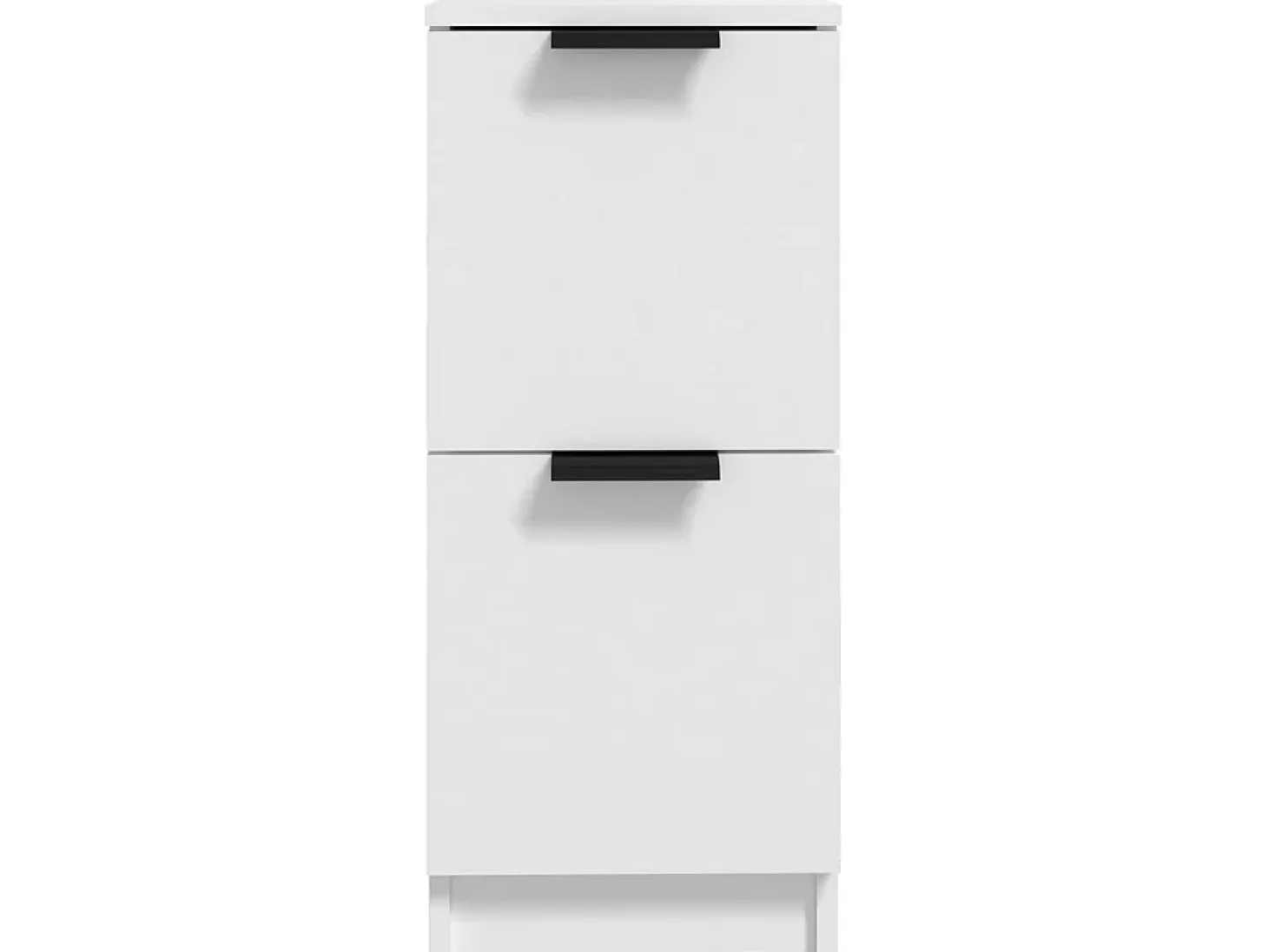Aparadores 2 uds madera contrachapada blanco 30x30x70 cm ES55977
