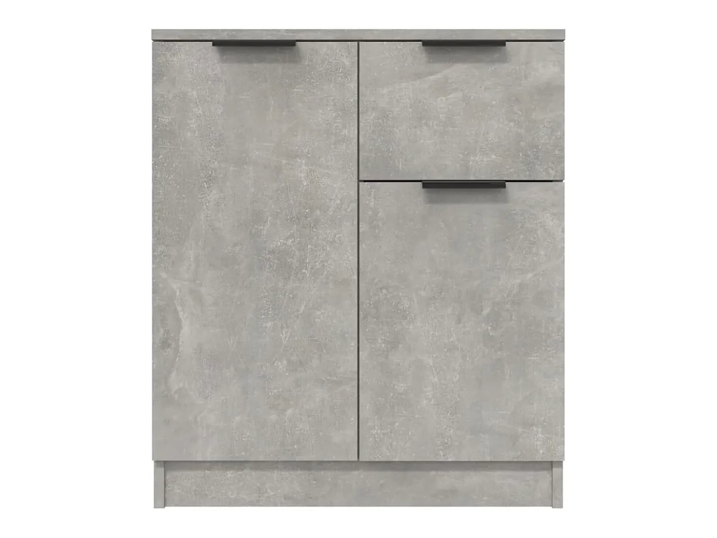 Aparadores 2 uds madera contrachapada gris hormigón 60x30x70 cm