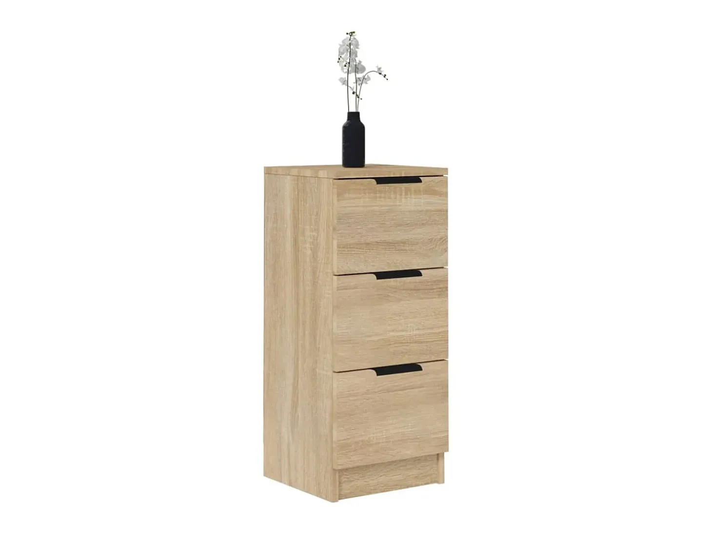 Aparadores 2 uds madera contrachapada roble Sonoma 30x30x70 cm ES51538