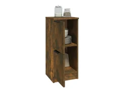Aparadores 2 uds madera contrachapada roble ahumado 30x30x70 cm ES93227