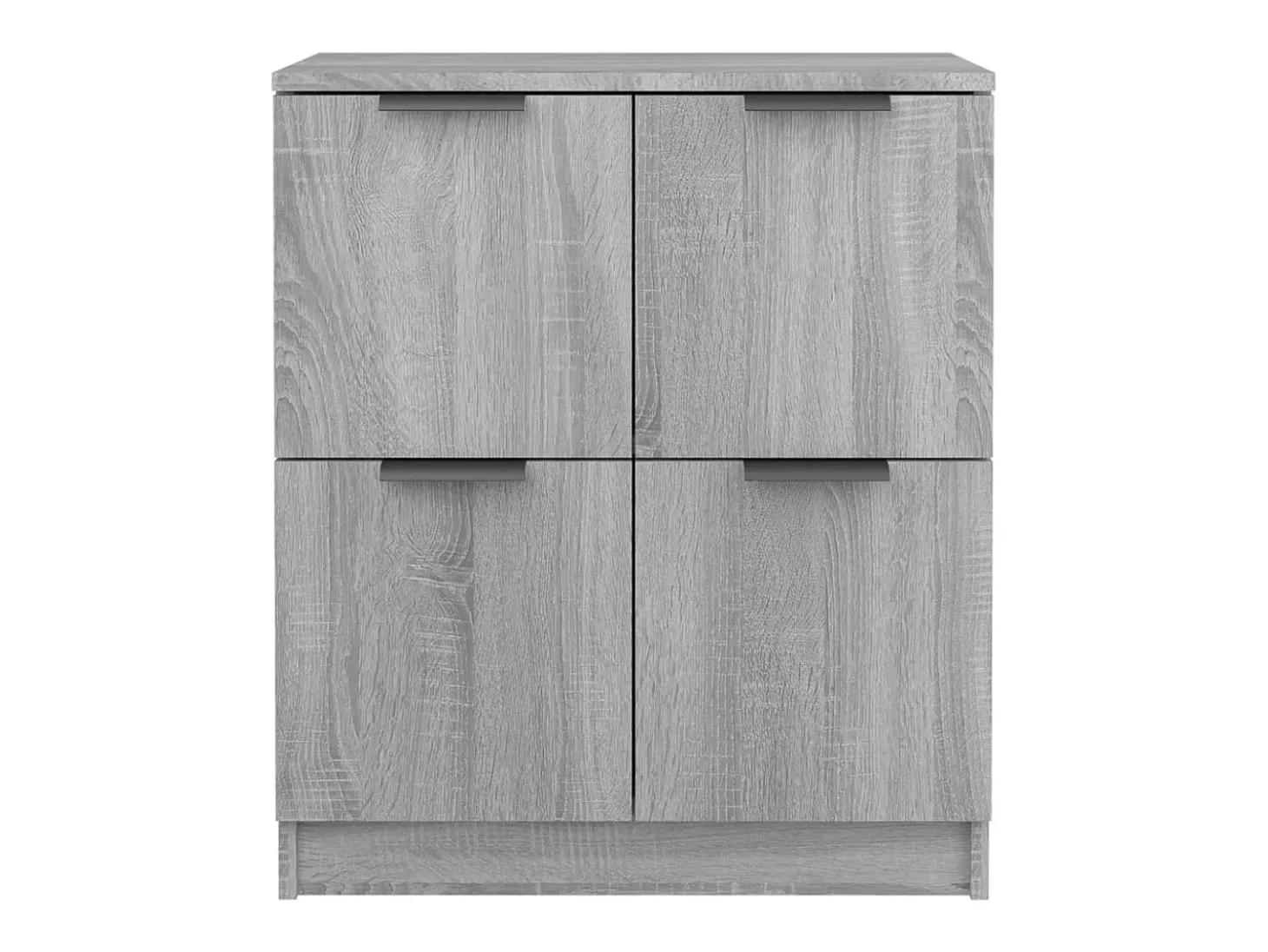 Aparadores 2 uds madera contrachapada gris Sonoma 60x30x70 cm ES84185