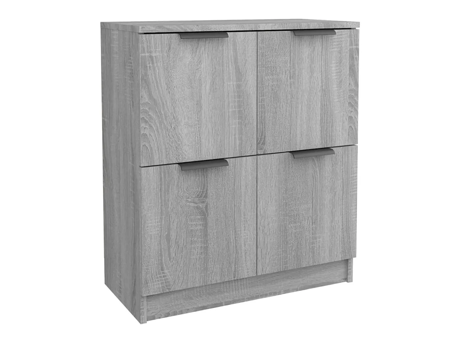 Aparadores 2 uds madera contrachapada gris Sonoma 60x30x70 cm ES84185