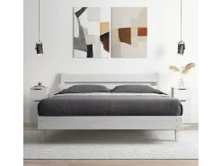 Aparadores 2 uds madera contrachapada blanco 30x30x70 cm ES616206