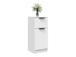 Aparadores 2 uds madera contrachapada blanco 30x30x70 cm ES616206