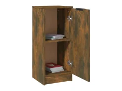 Aparadores 2 uds madera contrachapada roble ahumado 30x30x70 cm ES15622