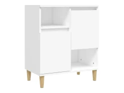 Aparadores 3 uds madera contrachapada blanco 60x35x70 cm ES96724