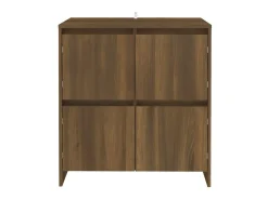 Aparadores 2 uds madera de ingeniería marrón roble 70x41x75 cm ES71005