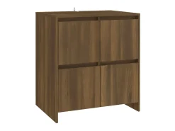 Aparadores 2 uds madera de ingeniería marrón roble 70x41x75 cm ES71005